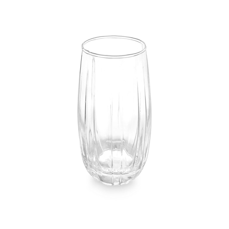 Glass Vivalto, glass, embossed lines, 510 ml, 6 pcs