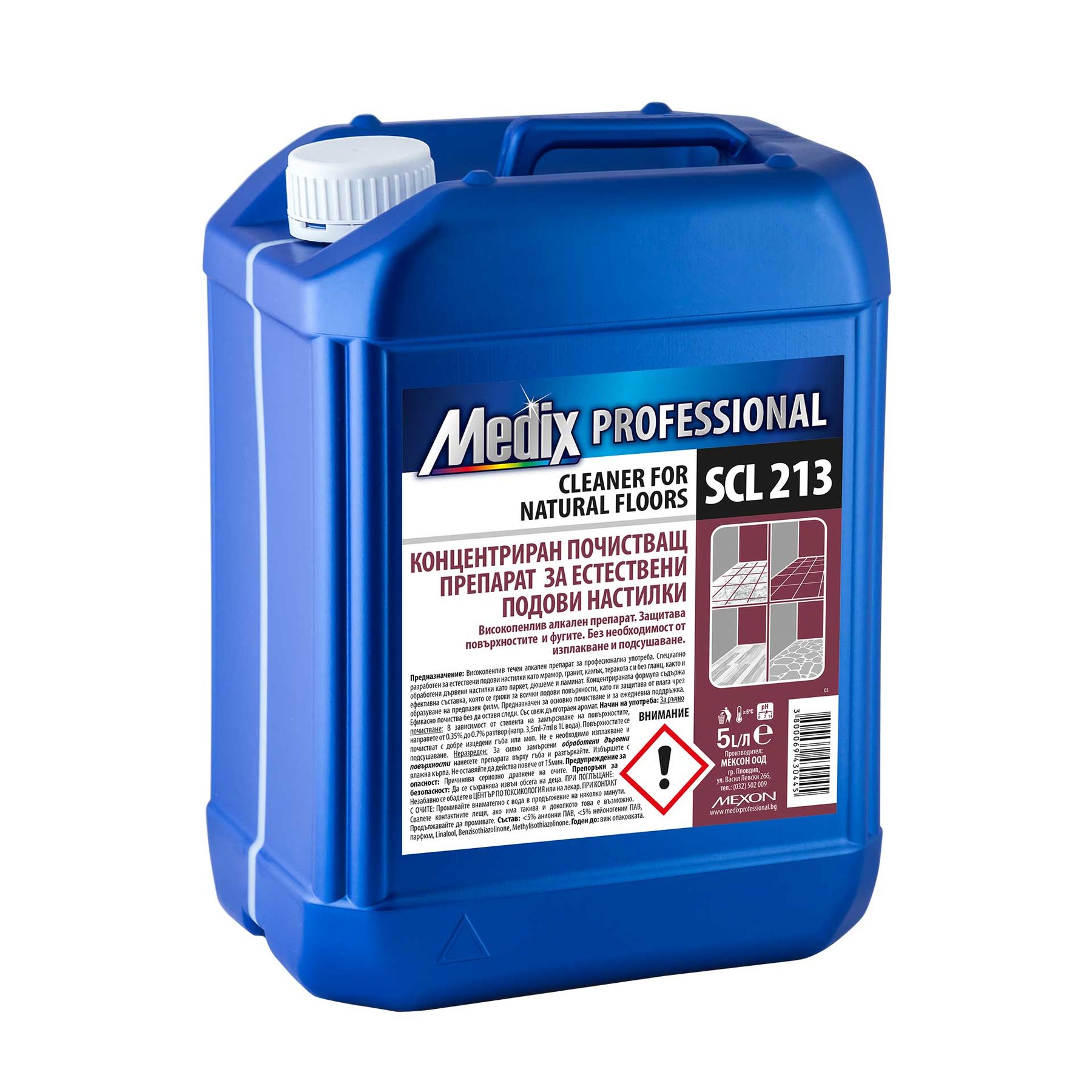 Concentrated cleaning detergent for natural floors Medix Professional, SCL 213, 5 L
