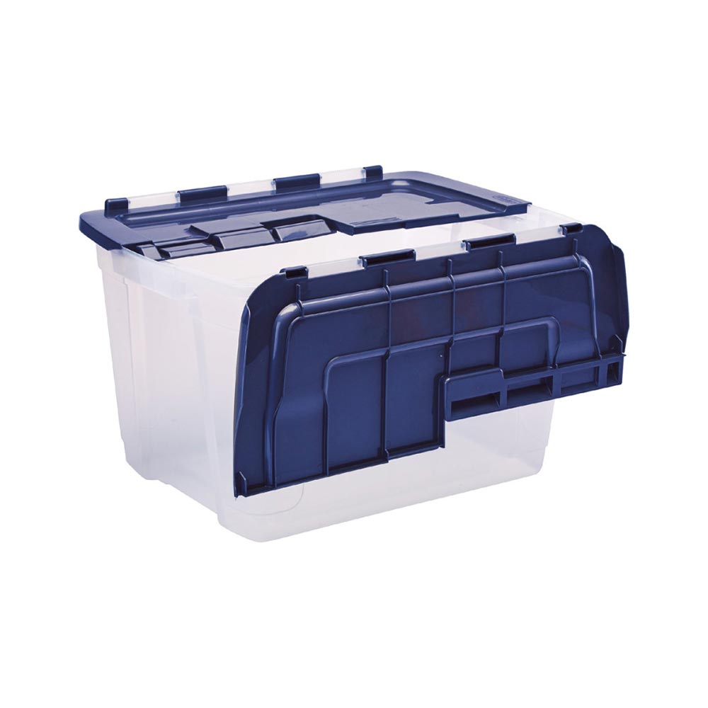 Fellowes Storage Box, with hinges and lid, 45 L
