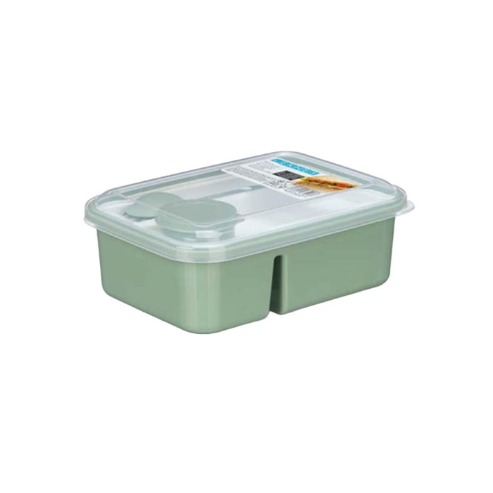 Кутия за обяд Kinvara, с прибори и разделител, 1800 ml, асорти