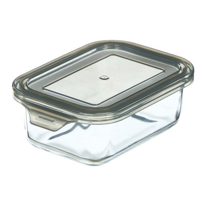 Food container Vivalto, rectangular, grey