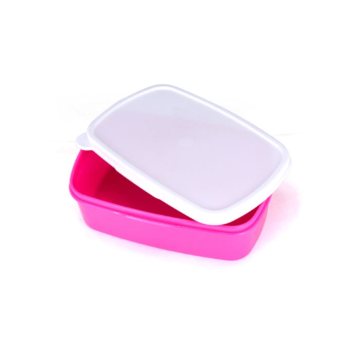 BESTSUB Lunch box, 18 x 13 x 6 cm, pink, customizable