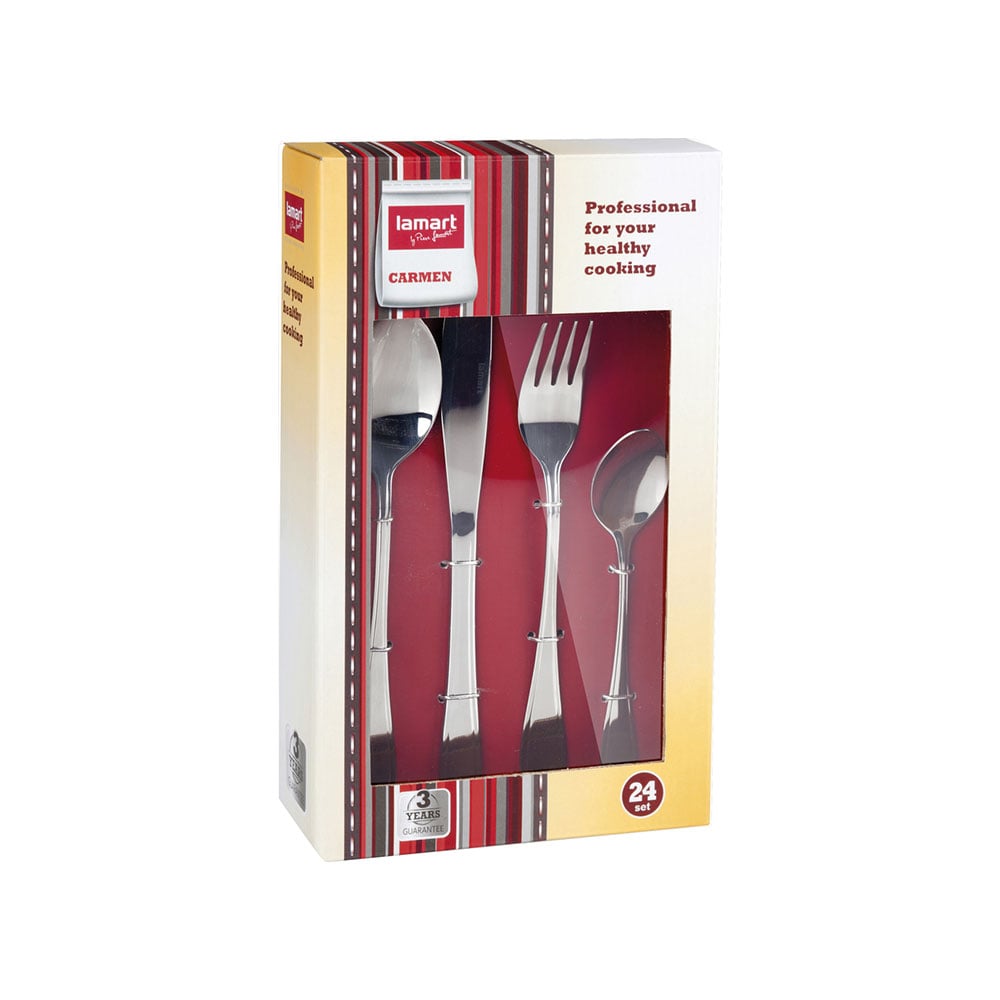 Lamart Cutlery Set Carmen, 24 pcs
