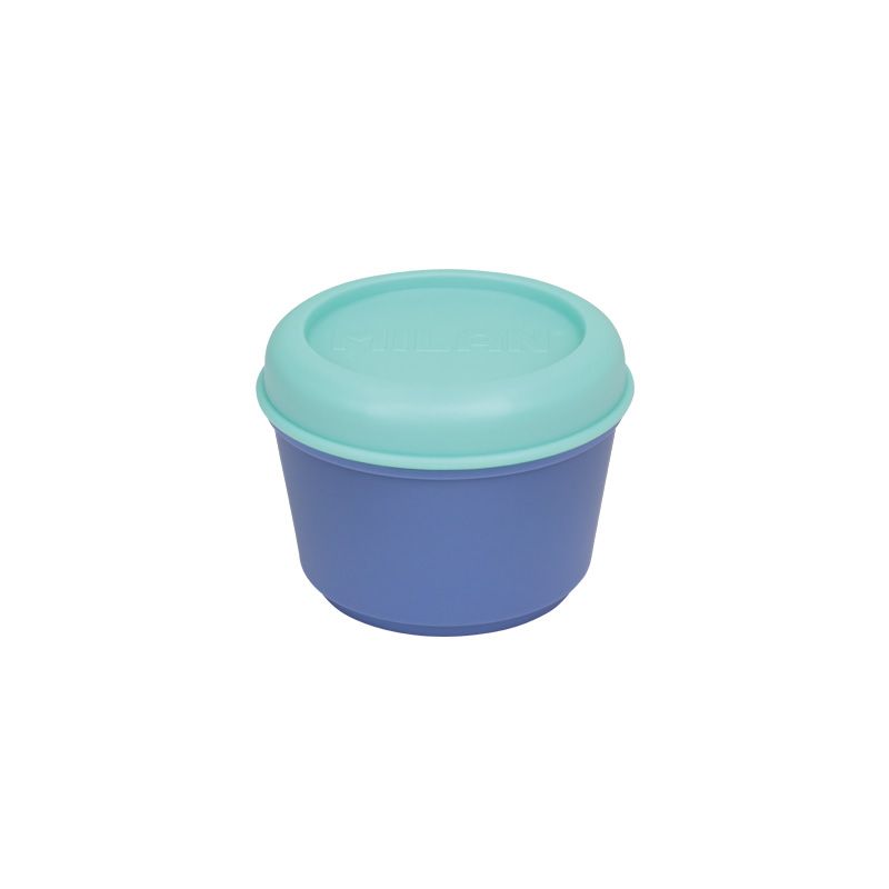 Milan Lunch box, round, blue, 250 ml