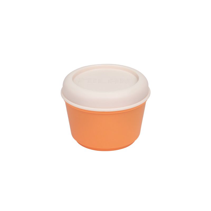 Milan Lunch box, round, orange, 250 ml