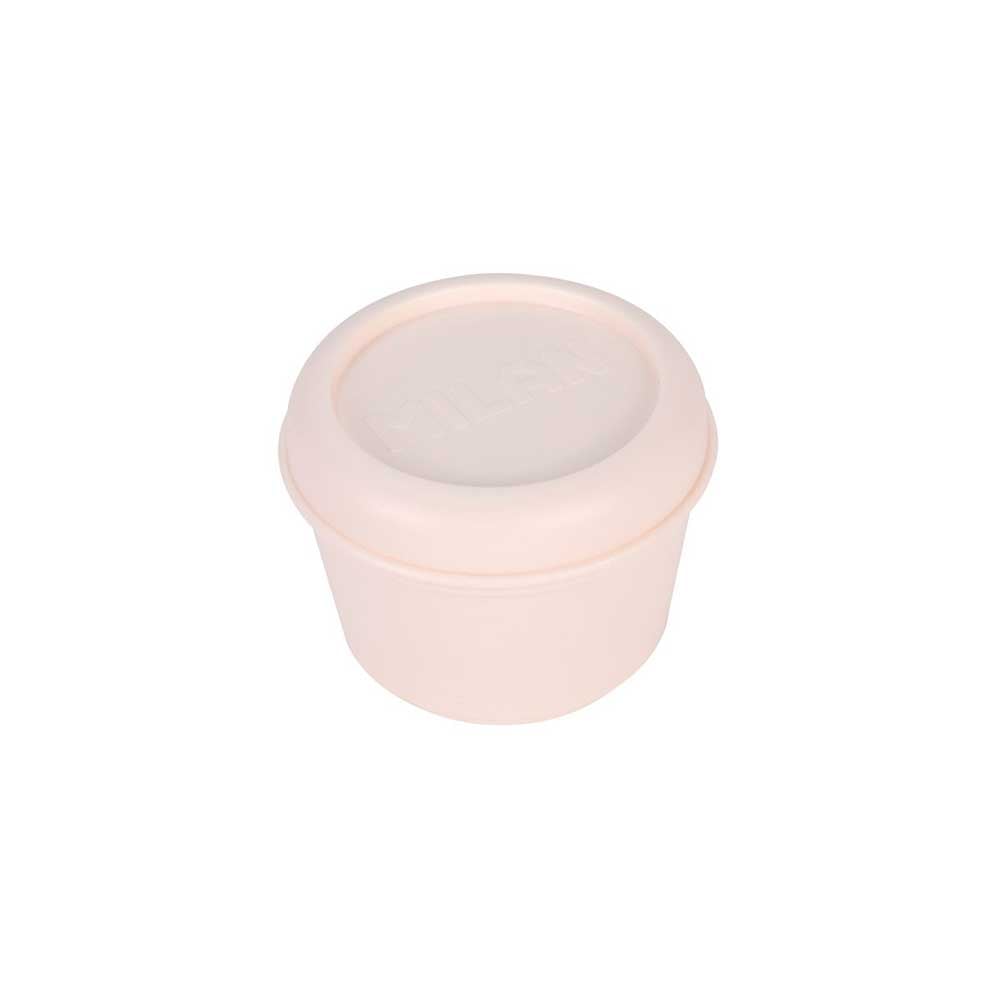 Milan Lunch box 460, round, beige, 250 ml