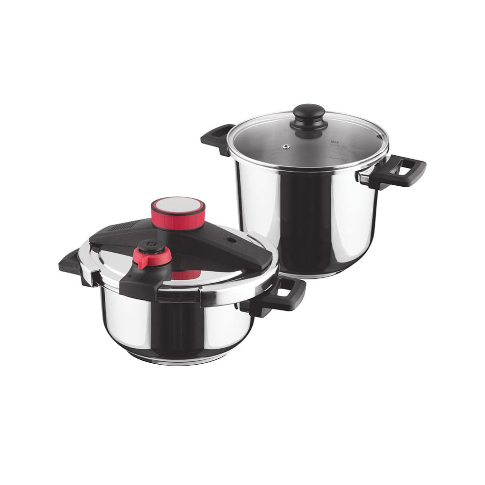 Lamart Pressure Cooker Set LT1230, 4 and 7 L, 2 pcs