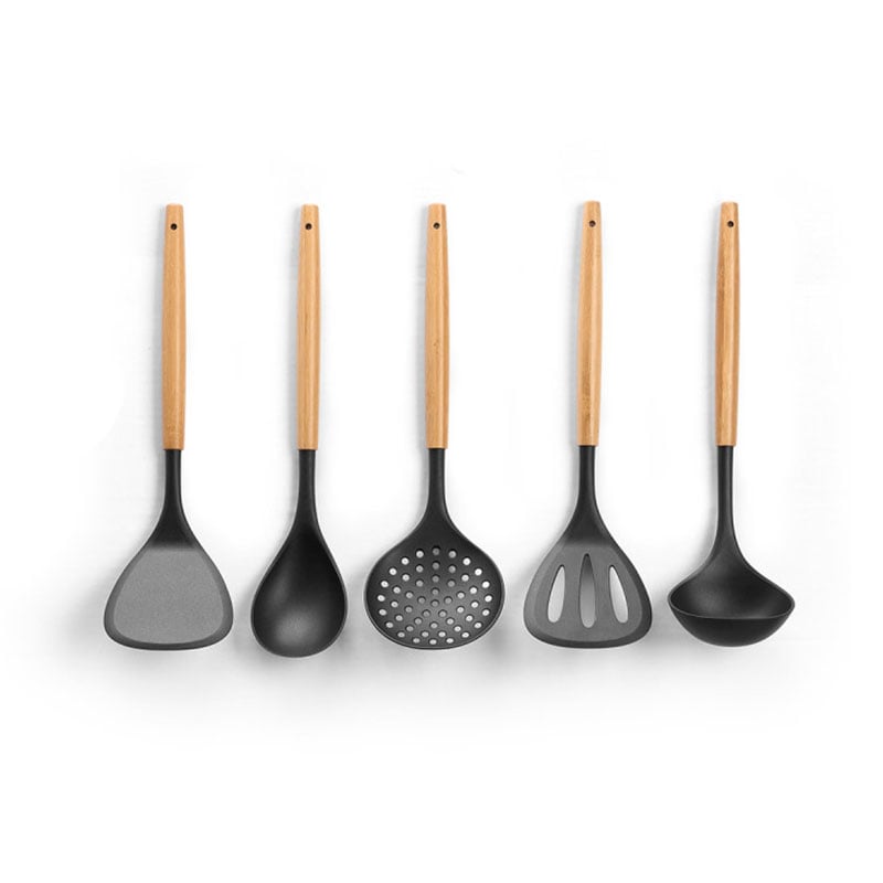 Kitchen utensils Kinvara, bamboo and PBT, 5 pcs