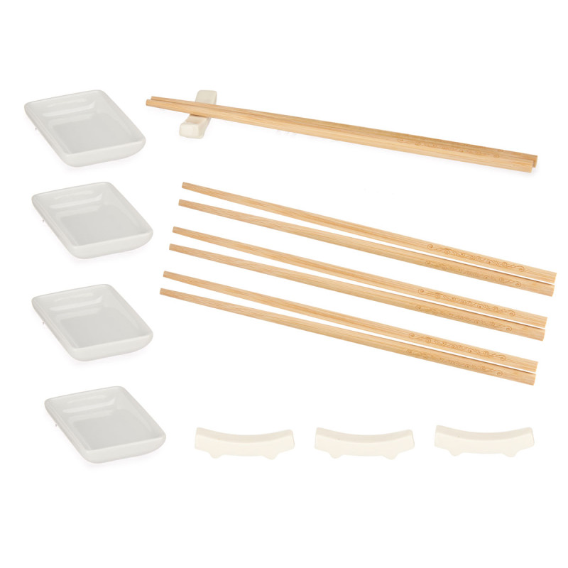 Sushi set Kinvara, white, 12 pcs