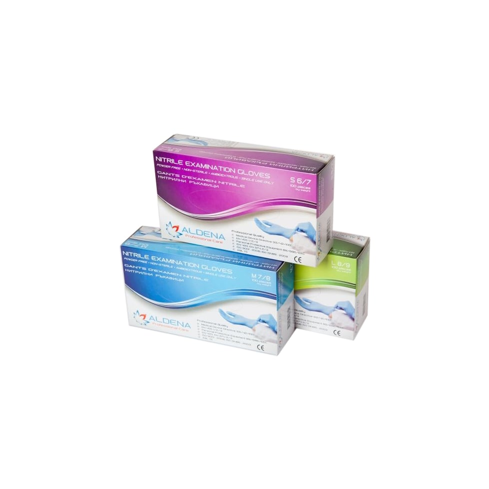 Gloves Aldena, nitrile, XL, powder-free, 100 count