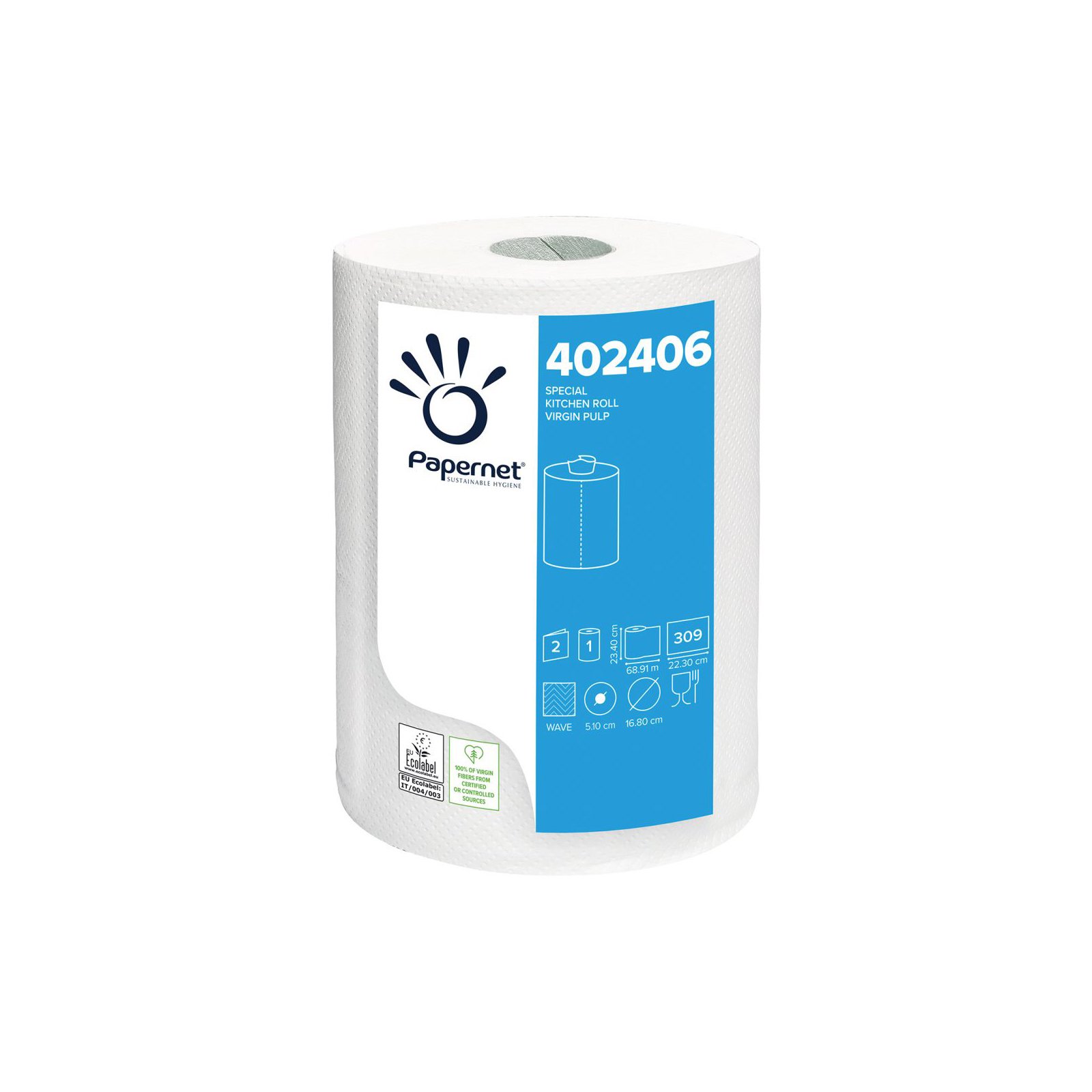 Kitchen roll Papernet Special Centrefeed, double-layer, 309 sheets, 69 m, 700 g