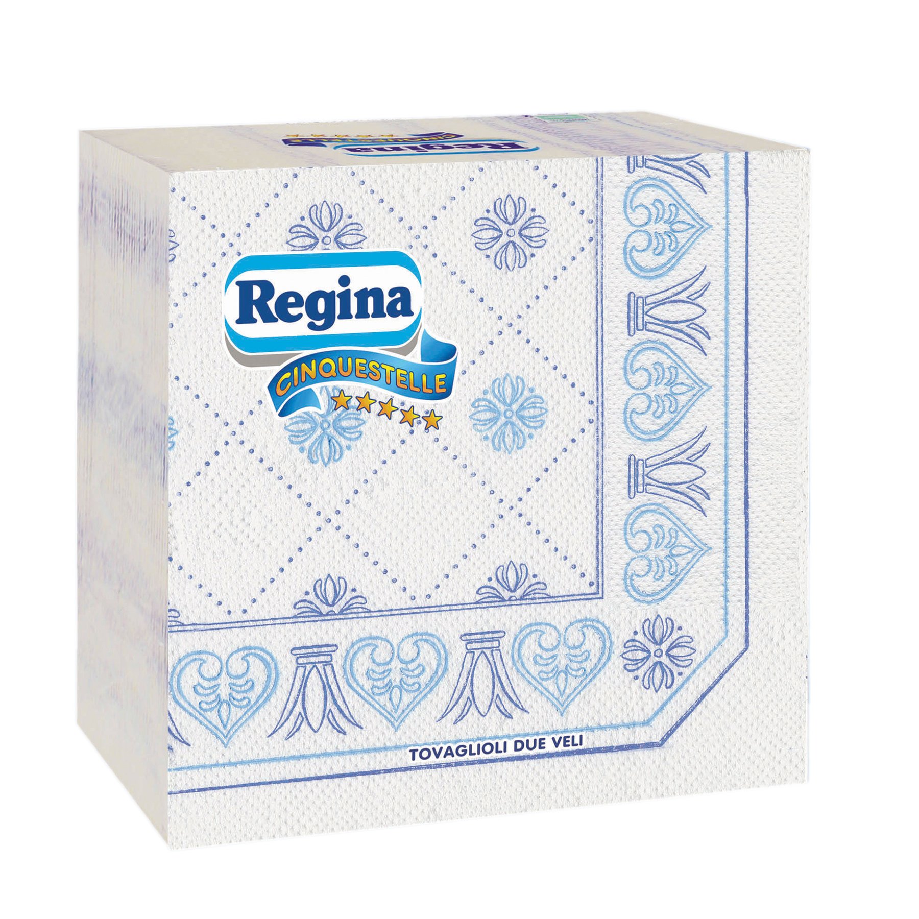 Napkins Regina, 38 x 38 cm, double-layered, white, 45 counts