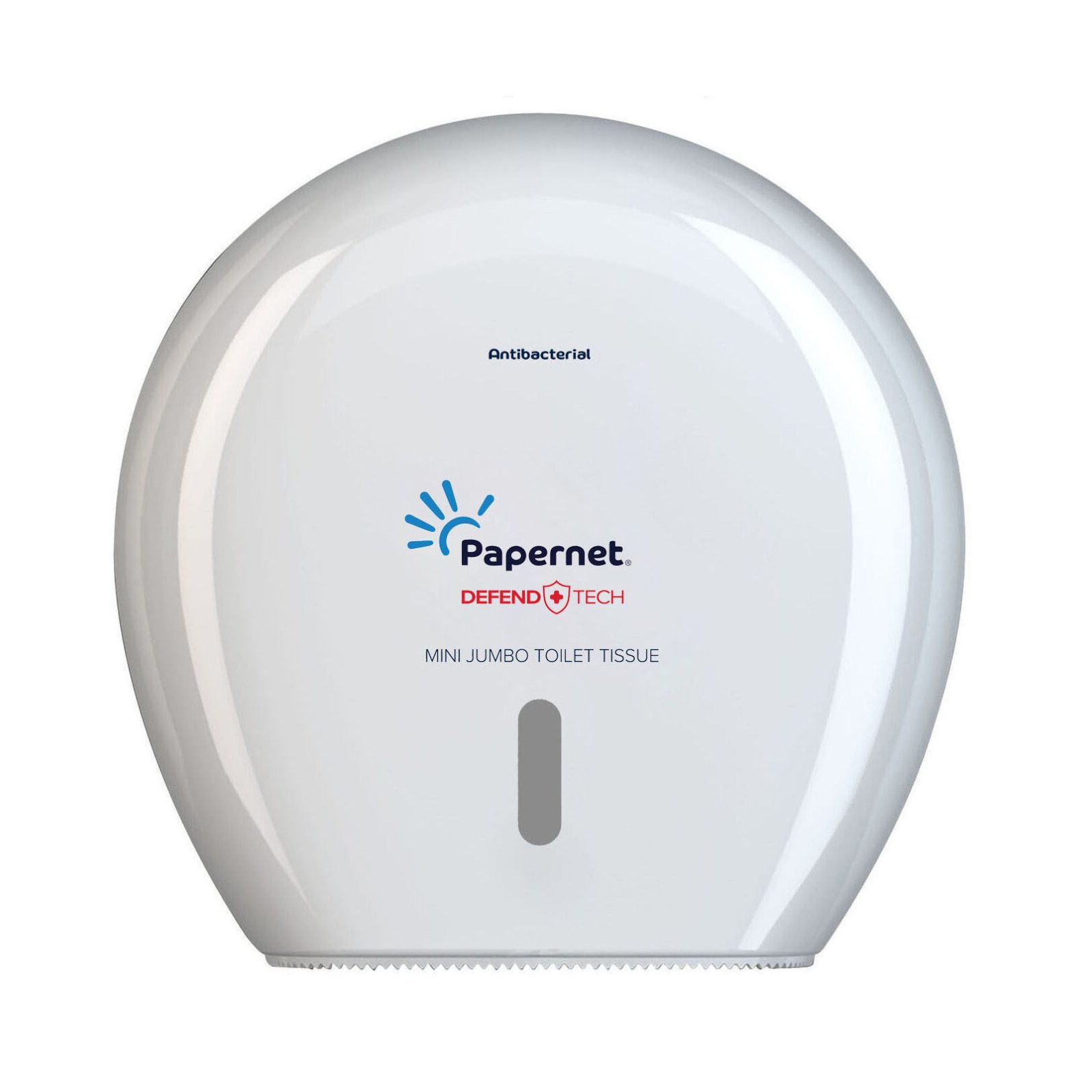 Dispenser for toilet paper Papernet Mini Jumbo, white, 25.7 х 14.8 х 24.9 cm