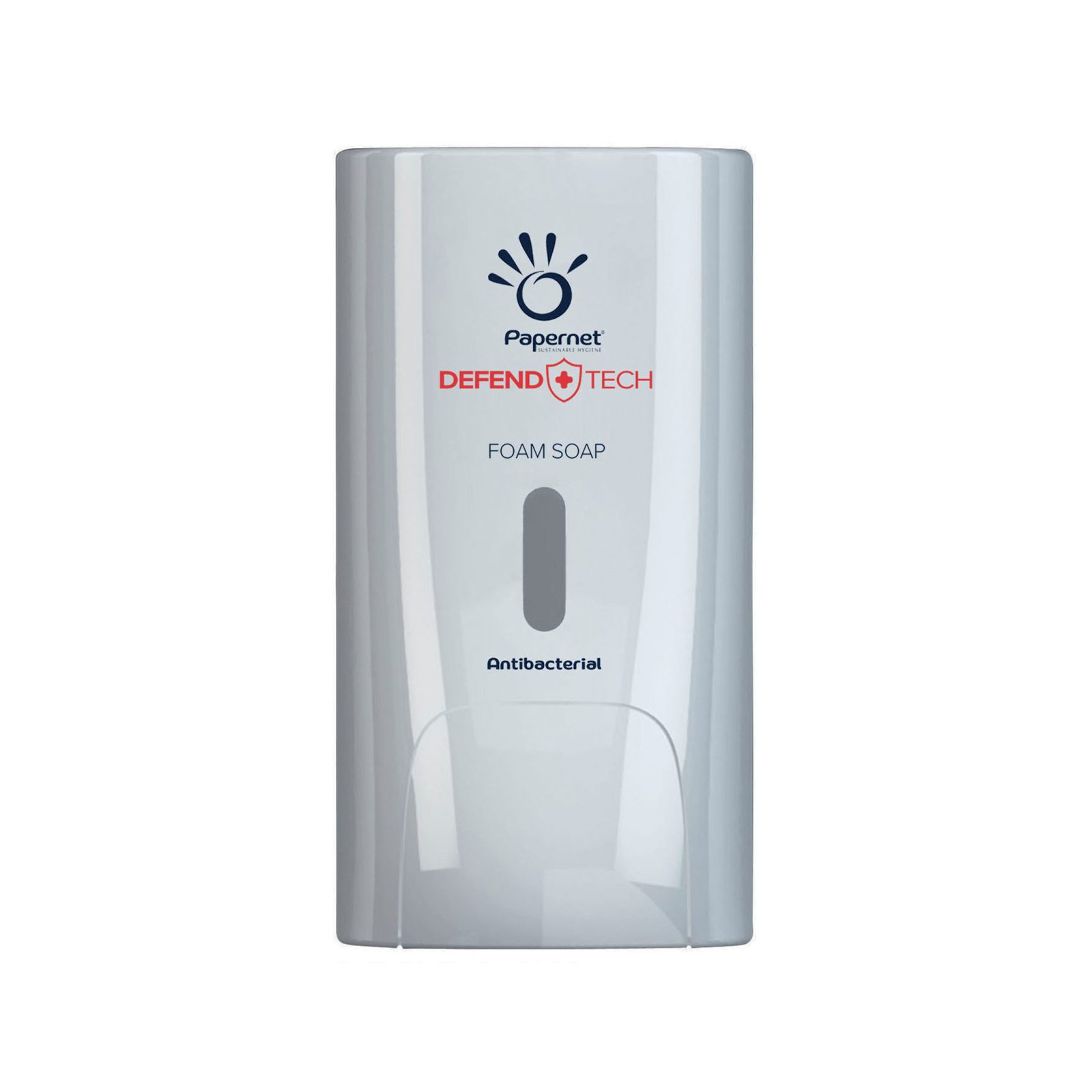 Dispenser for soap of foam Papernet, white, 11.6 x 13.9 x 22 cm