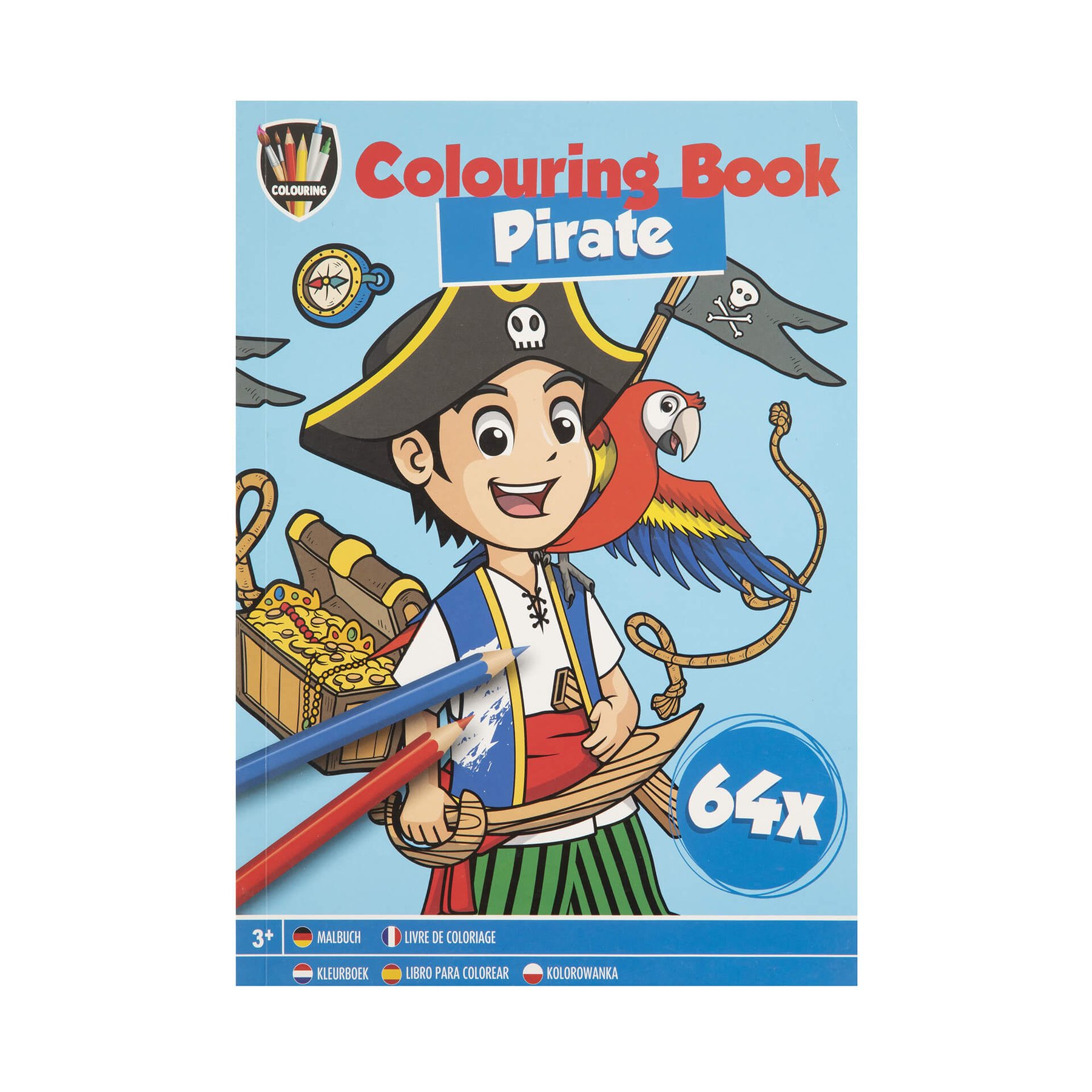 Moxy Coloring book Pirate, A5, 64 pages