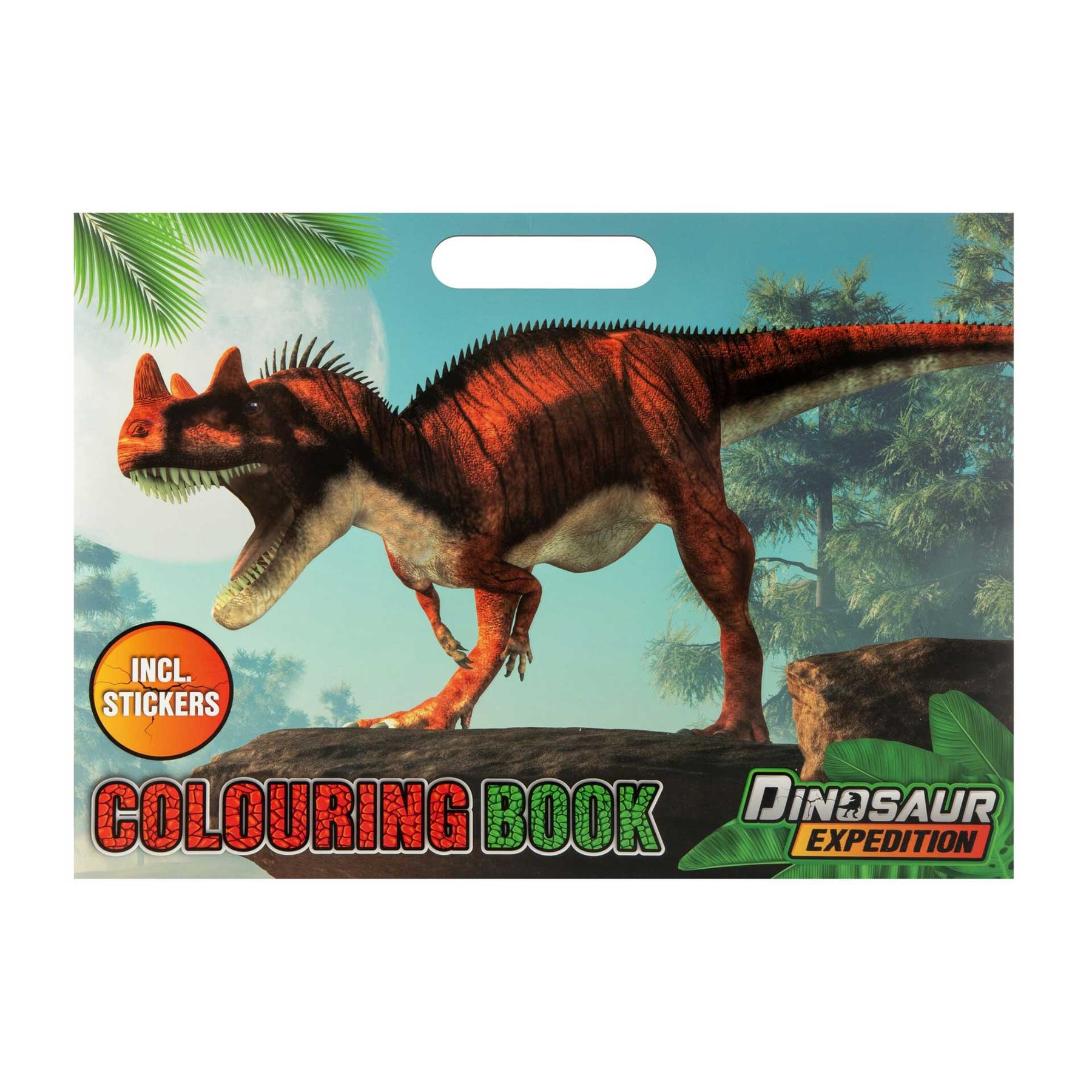 Moxy Colouring book Dinosaurs, with stickers, 26 x 35.5 cm