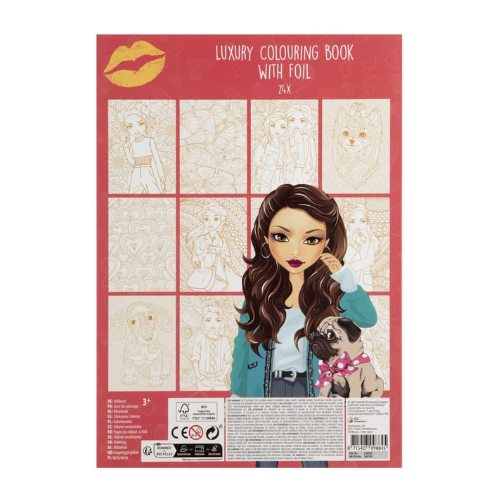 Moxy Книжка за оцветяване Besties, А4, 24 листа