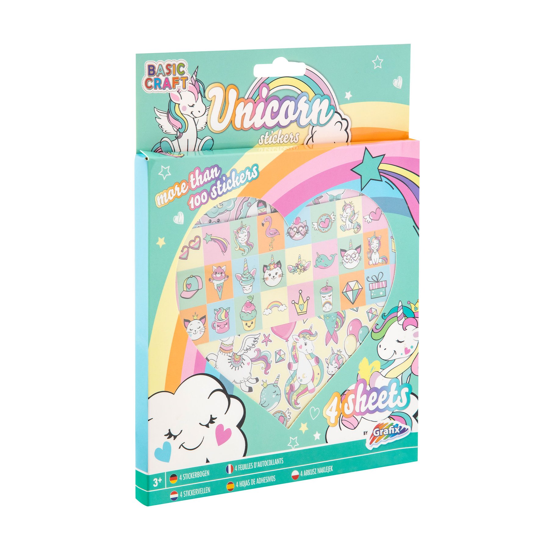 Moxy Stickers Unicorn, 4 sheets