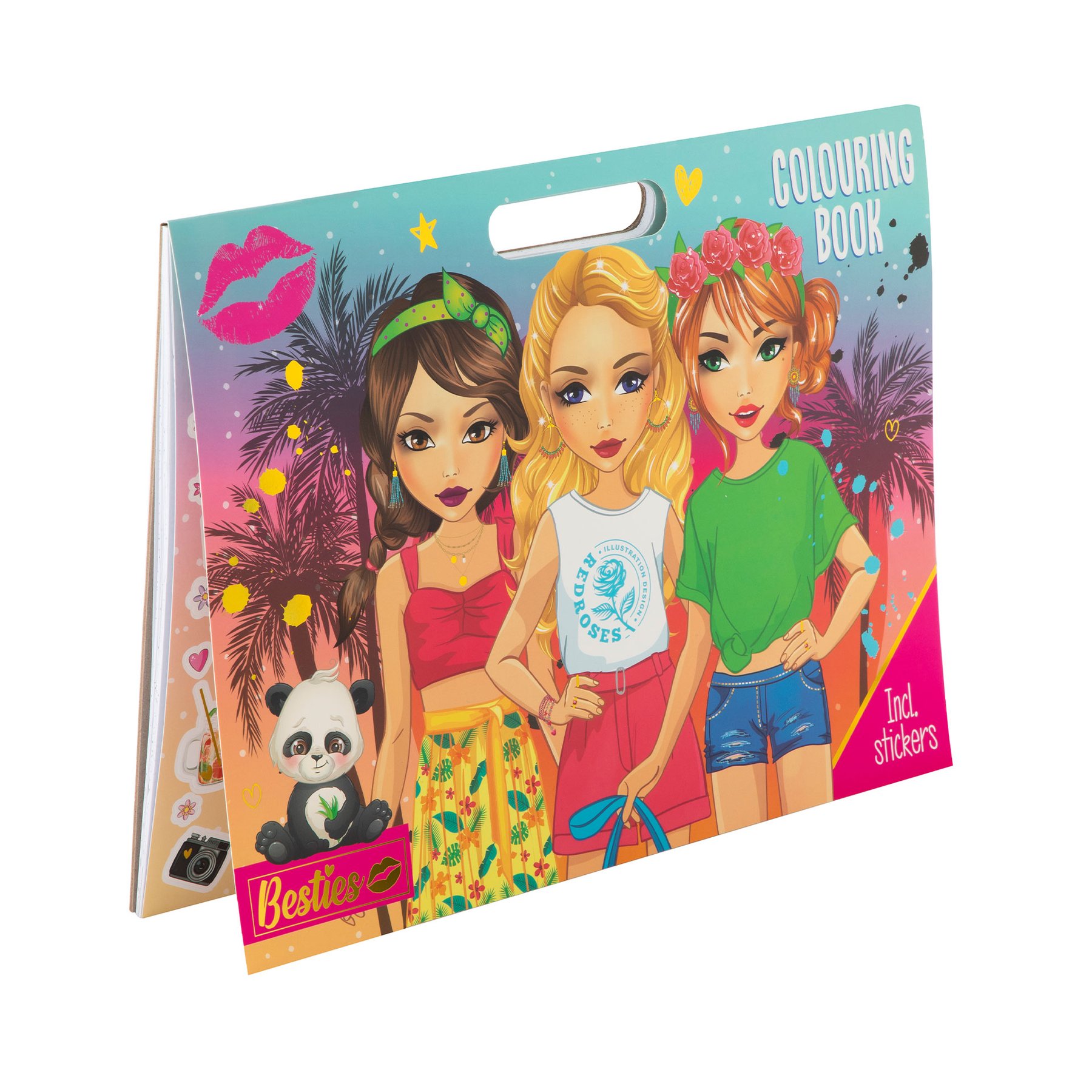 Moxy Colouring Book, with stickers, 26 x 35.5 cm, 25 sheets