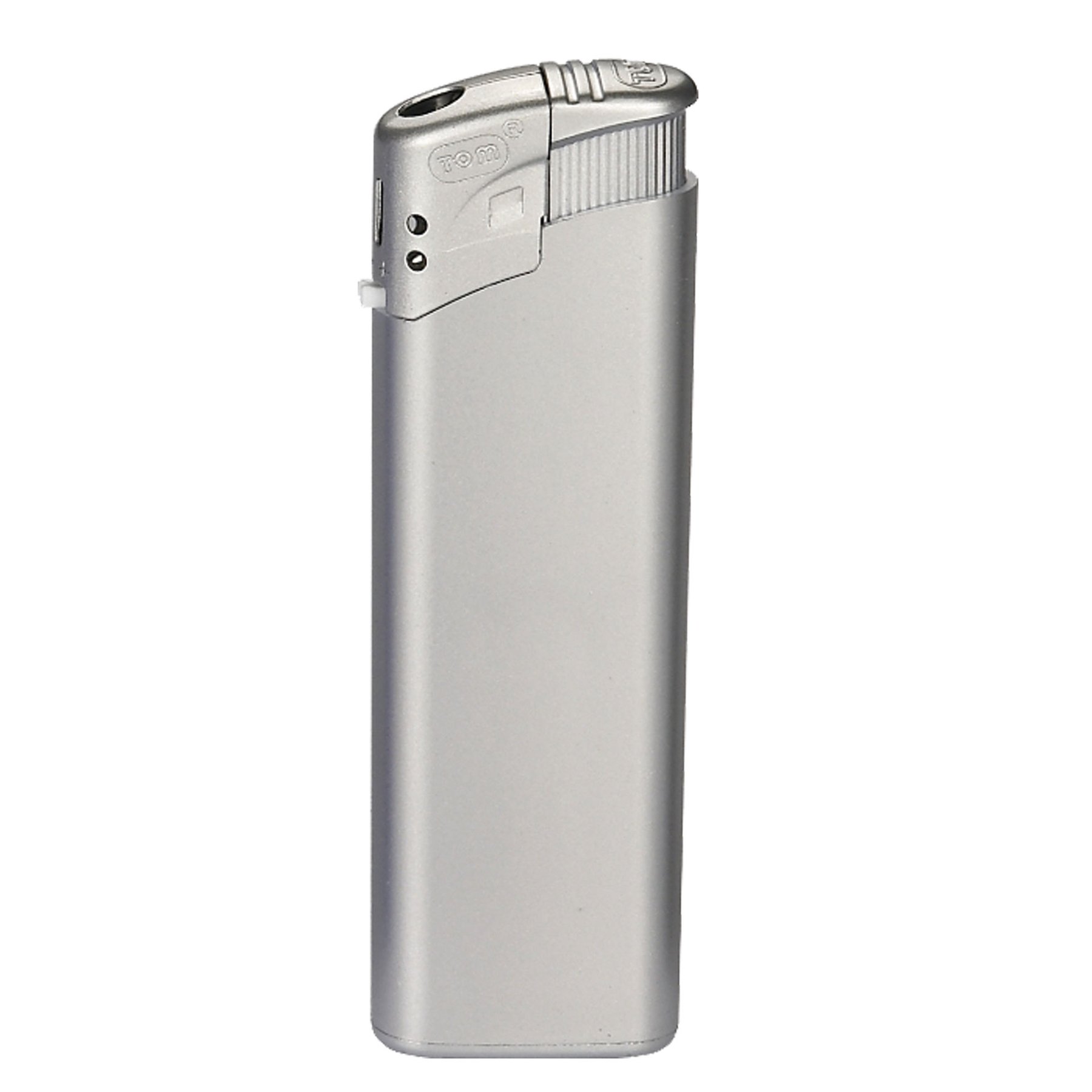 Tom Lighter EB-15, plastic, metallic silver, 50 pcs