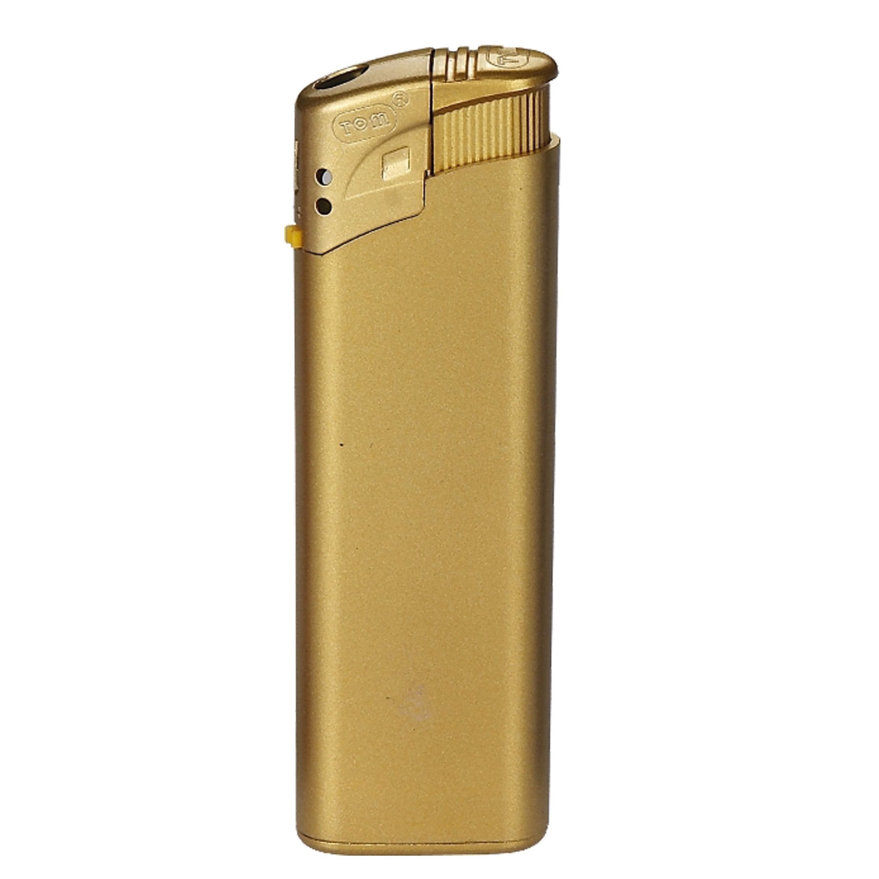 Tom Lighter EB-15, plastic, metallic, gold, 50 pieces