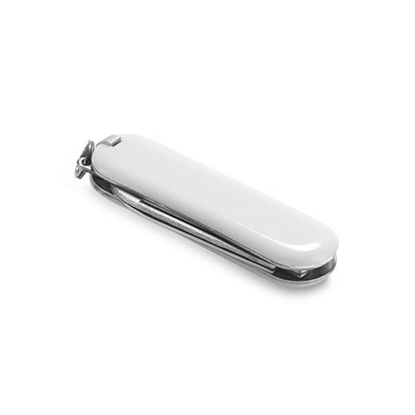 Multifunction knife, with 5 functions, white