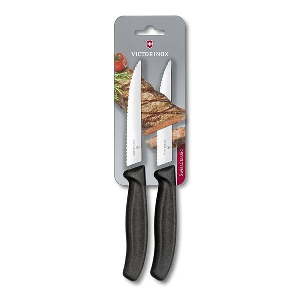 Victorinox Kitchen knife for sausages and pizza, black