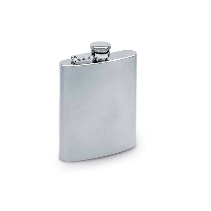 More Than Gifts Bottle Slimmy, flat, 175 ml, silver