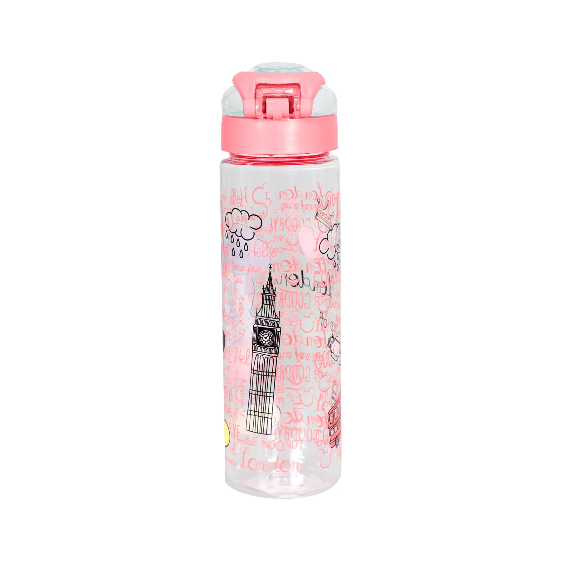 Disney Travel bottle London, 630 ml, red