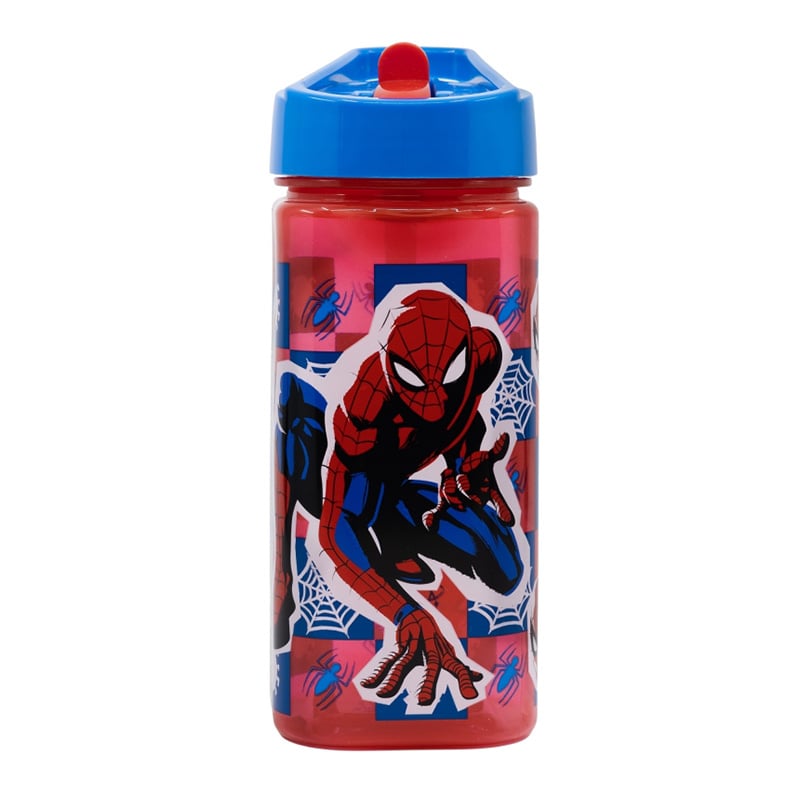 Stor Water Bottle Spiderman, square, 510 ml