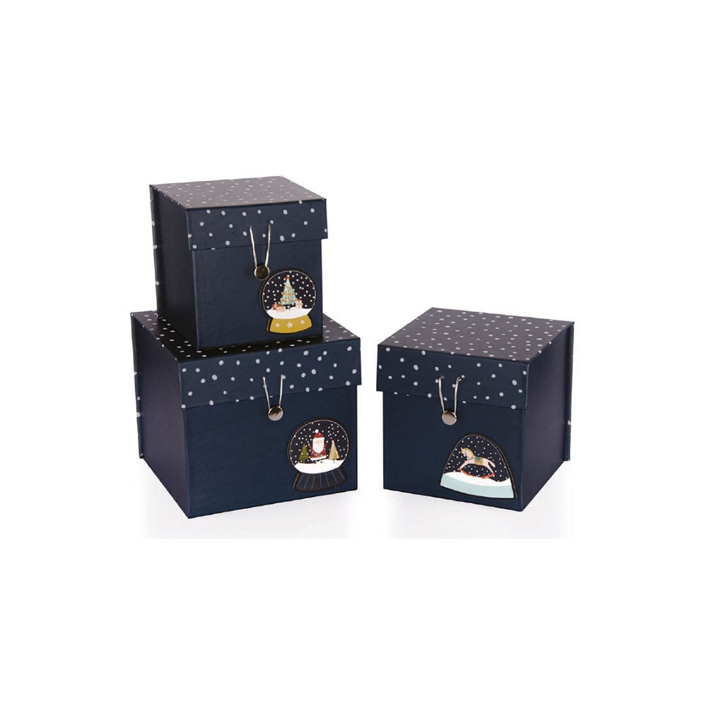 Gipta Gift box Snowglobe, with lid & elastic, 205 x 205 x 185 mm