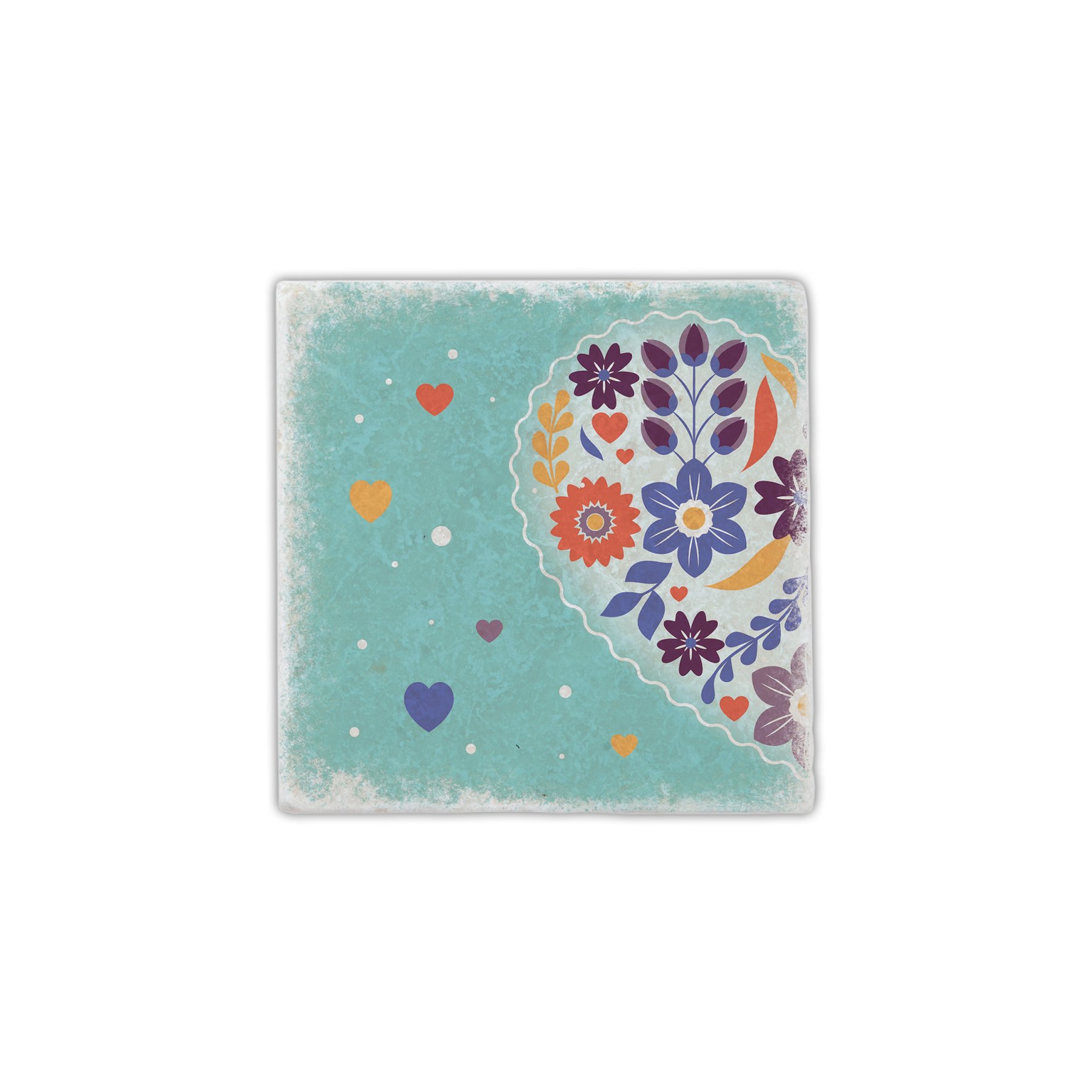 Gespaensterwald Coaster, marble, blue 1049