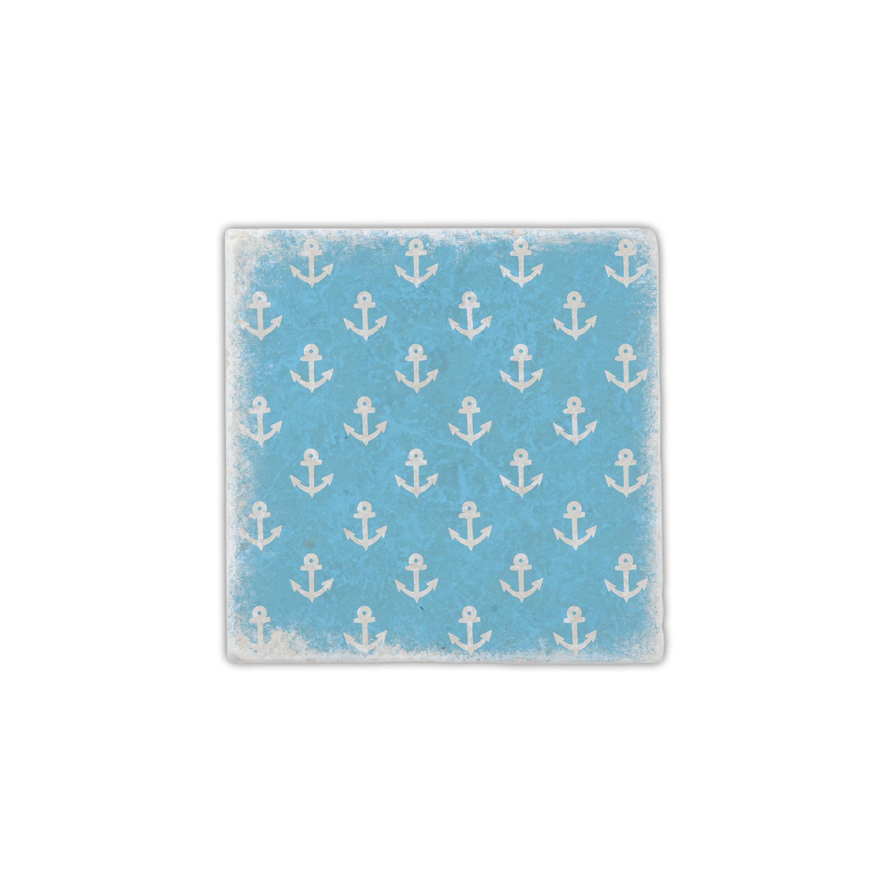 Gespaensterwald Coaster, marble, anchors, blue 0909