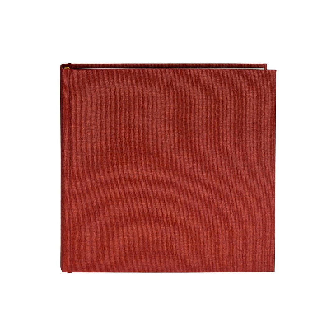 Goldbuch Album, 60 white pages, 25 x 25 cm, red