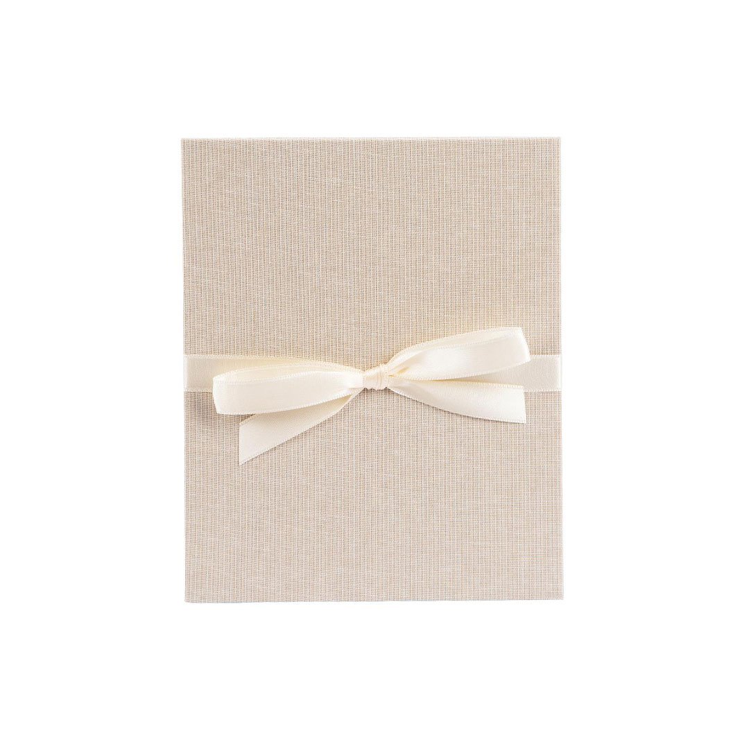 Goldbuch Album-Book, for 10 photos, linen cover and ribbon, 16 x 19 cm, beige