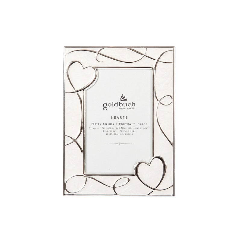 Goldbuch Photo frame Hearts, metal, 10 x 15 cm