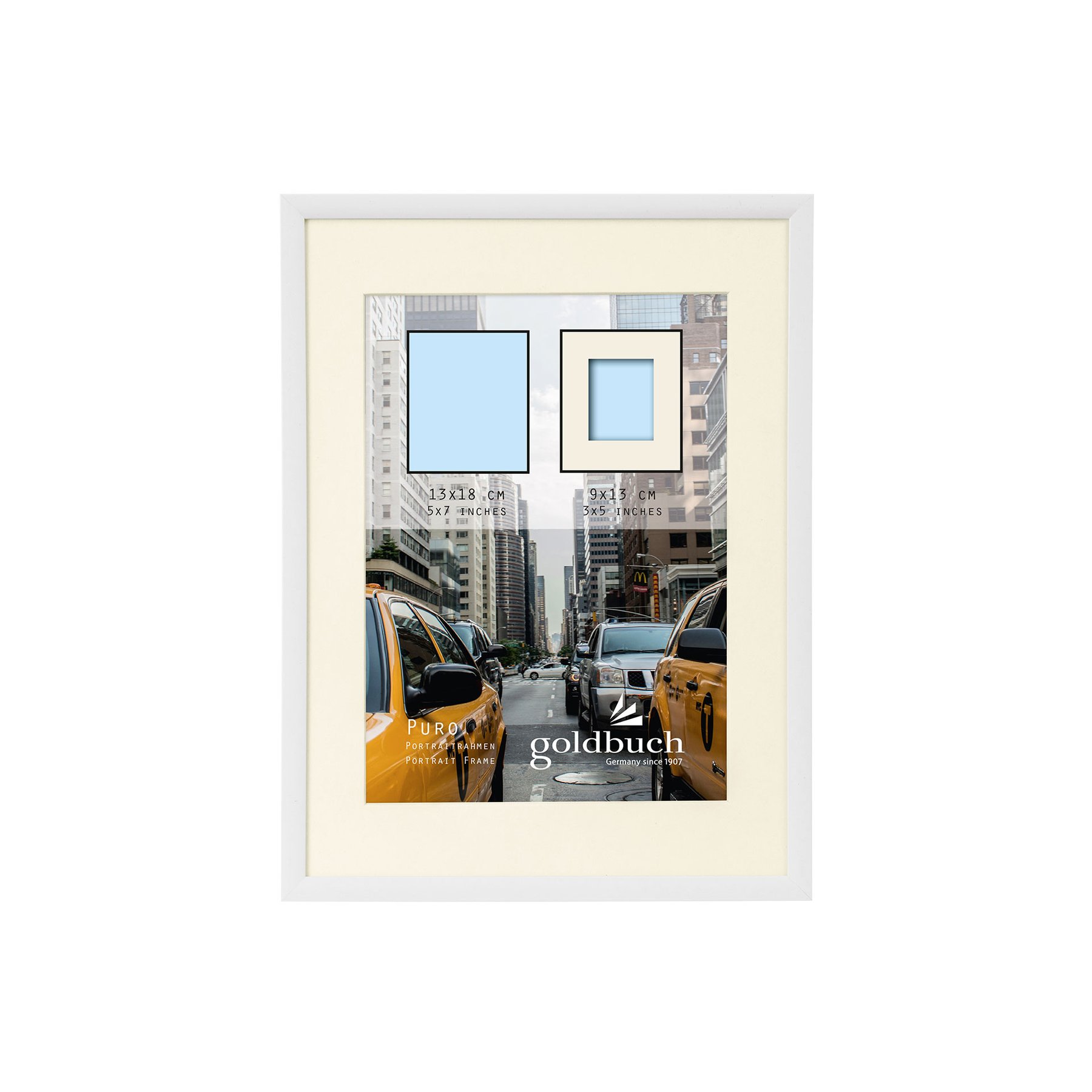 Goldbuch Photo Frame, plastic, 13 x 18 cm, white