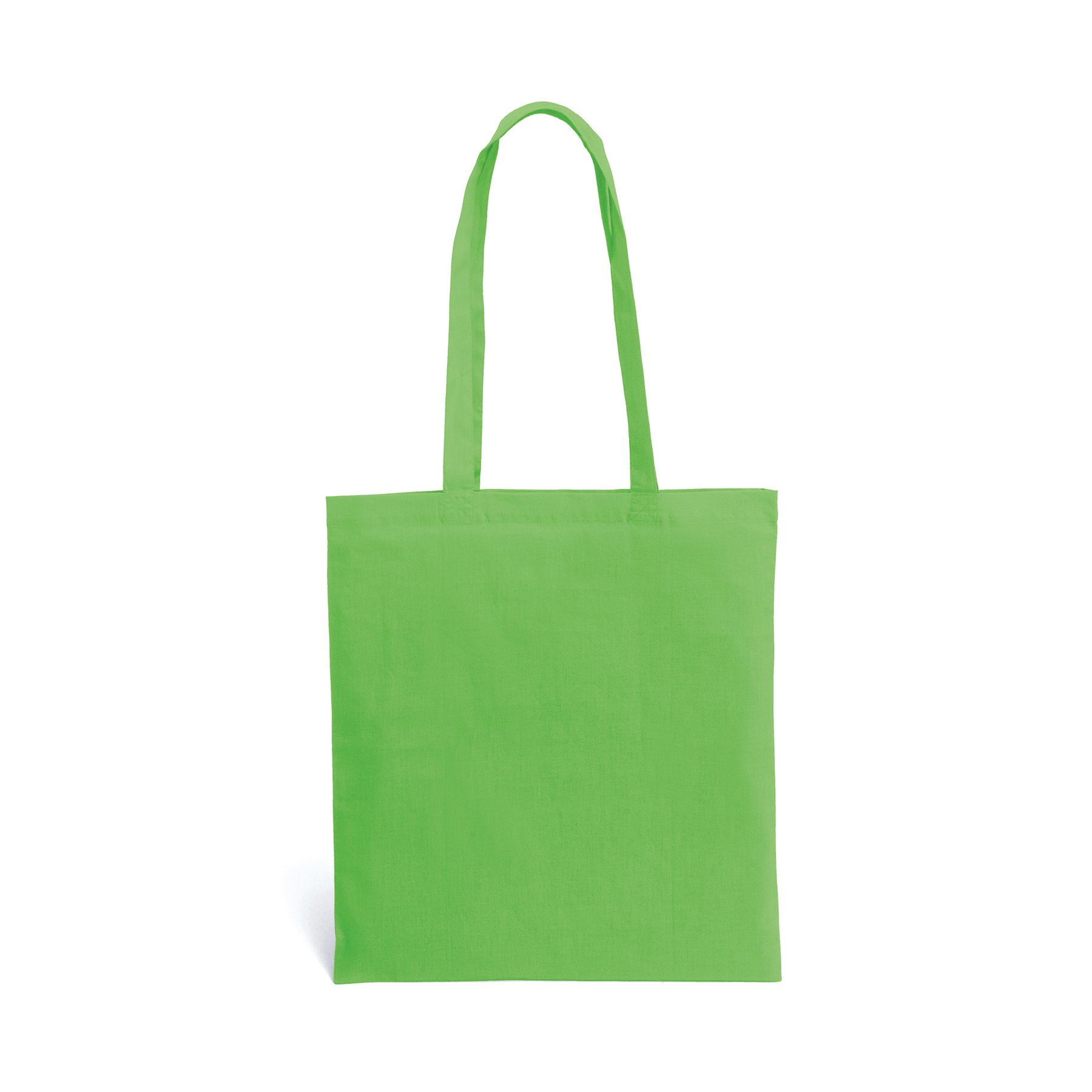 Hi!dea Bag, 100% cotton, with long handles, 370 x 410 mm, light green, 50 pcs