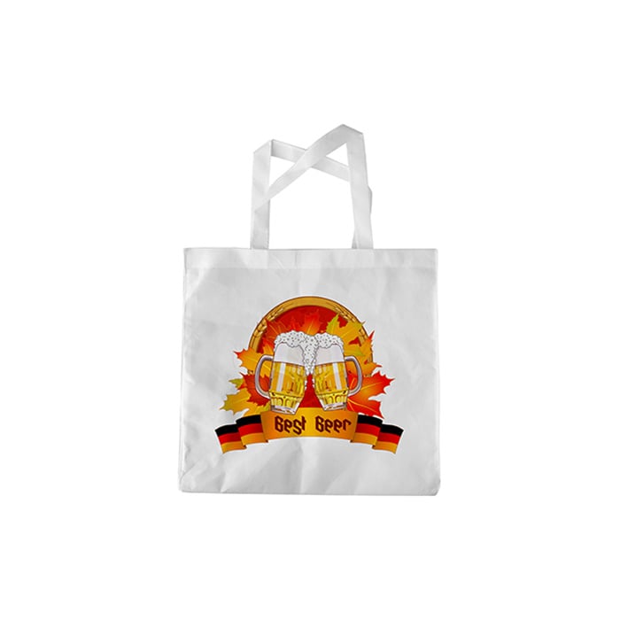 BESTSUB Bag, polyester, 38 x 39 cm, white, customizable