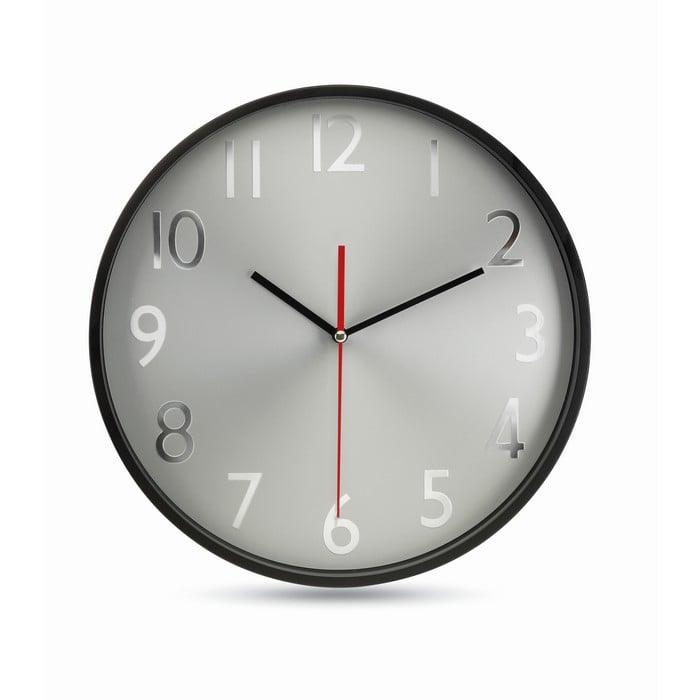 More Than Gifts Wall clock Rondo, black