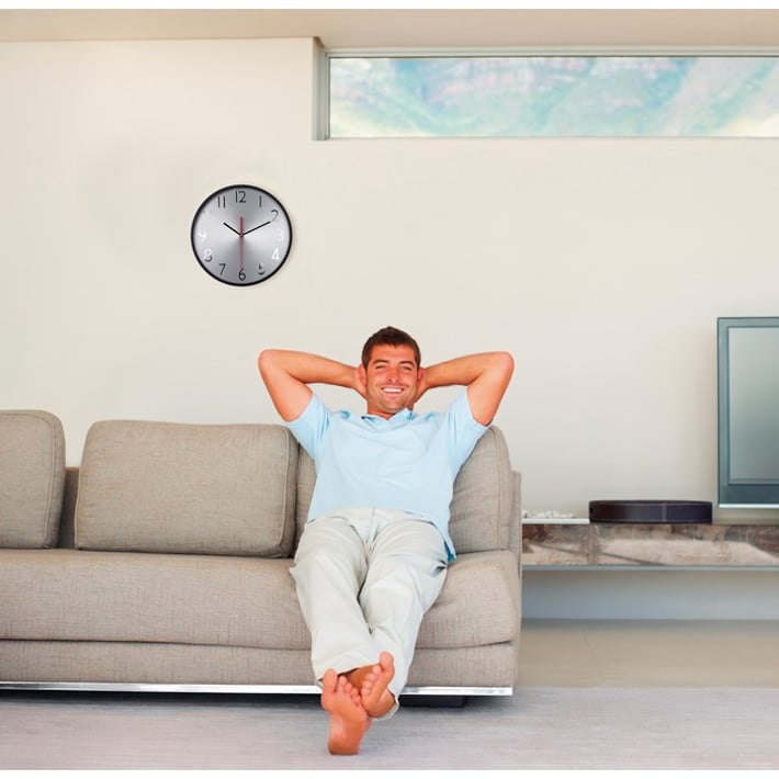 More Than Gifts Wall clock Rondo, black