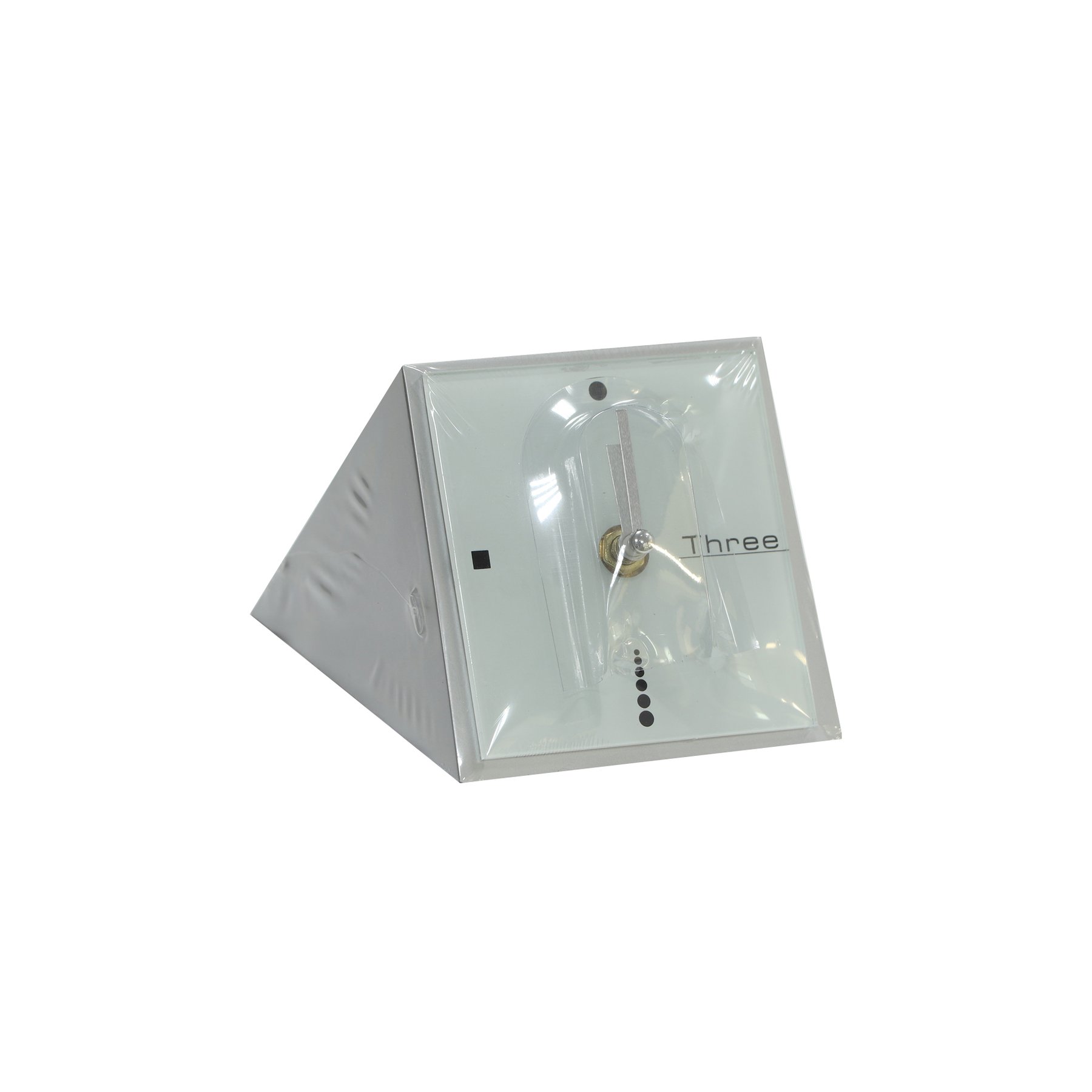 Clock Toro, desk, silver