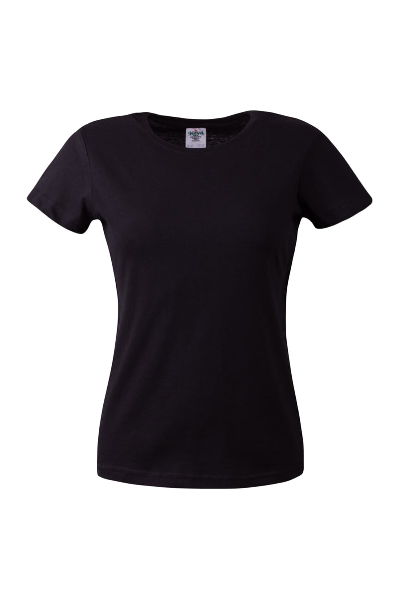 KEYA Women’s T-shirt WCS150, size XXL, black