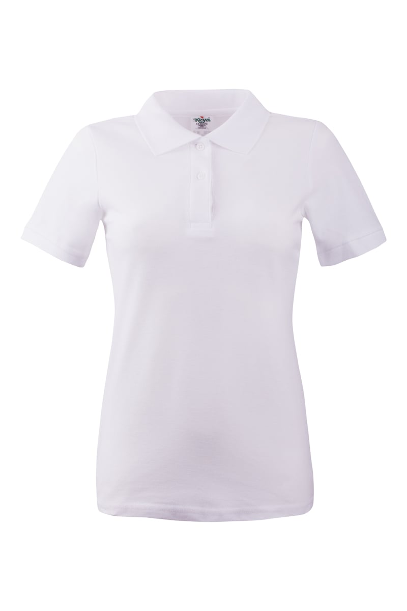 KEYA Women’s polo shirt WPS180, size XL, white