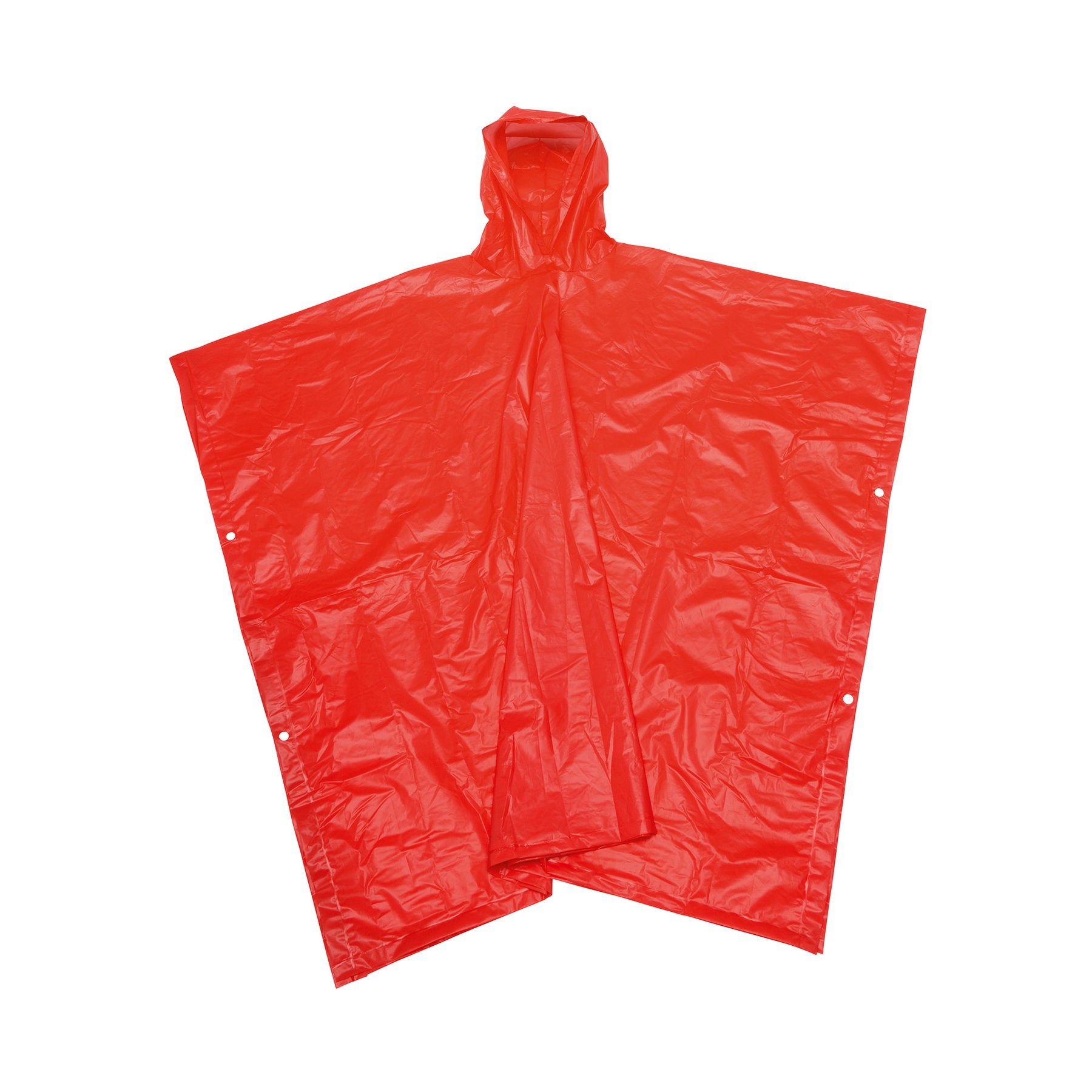 TOPS Rain poncho, with colored pouch, red