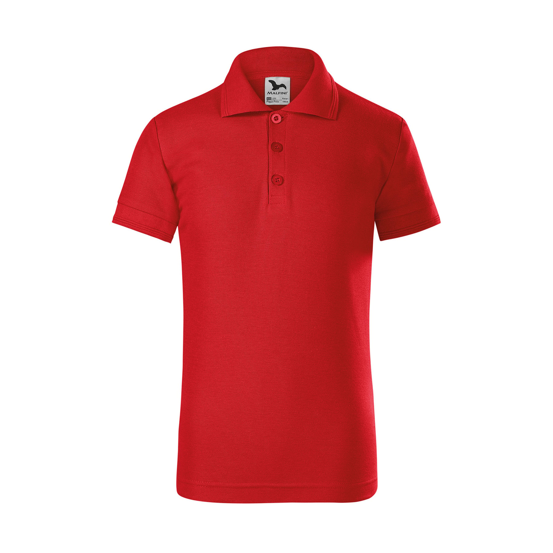 Malfini Kids Polo Shirt Pique Polo 222, size 122 cm, age 6 years, red
