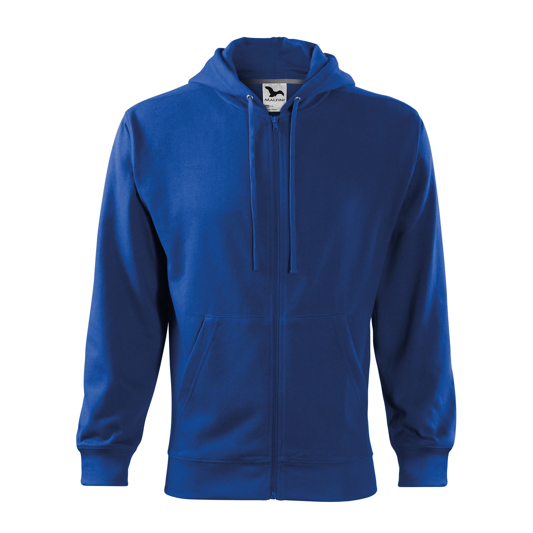 Malfini Men’s sweatshirt Zipper 410, fleece, size M, blue