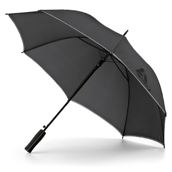 Hi!dea Umbrella Jenna, automatic, polyester, diameter 104 cm, black-silver