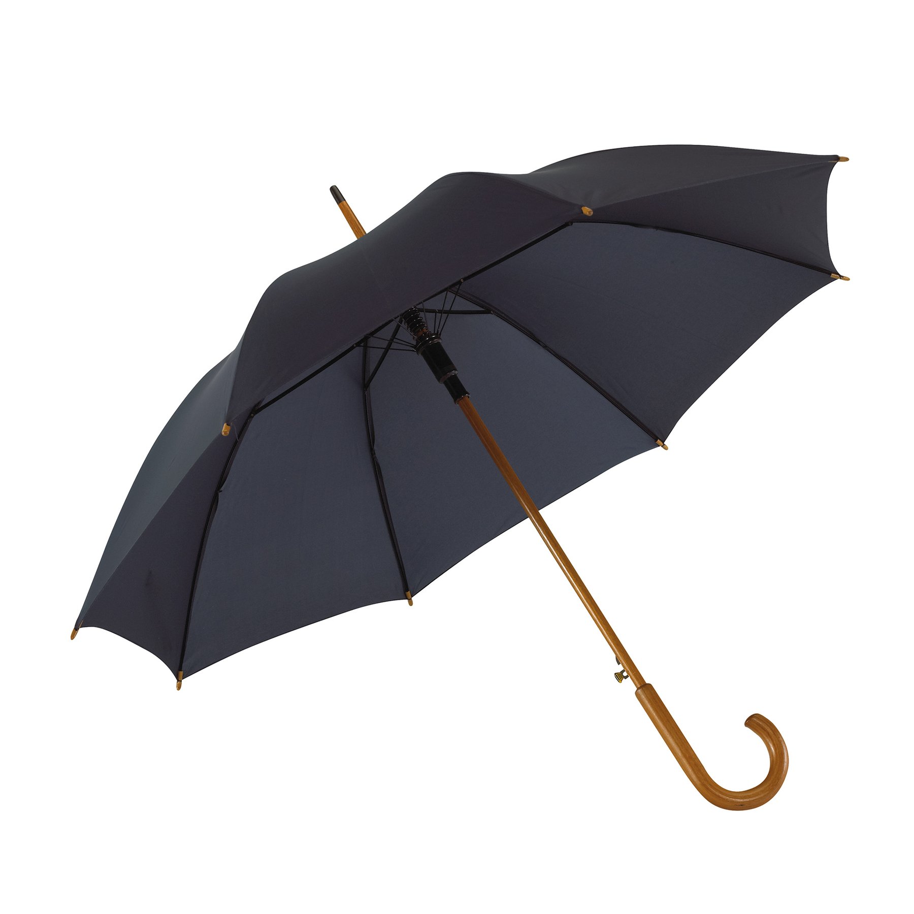 TOPS Umbrella Tango, automatic, with wooden handle, dark blue