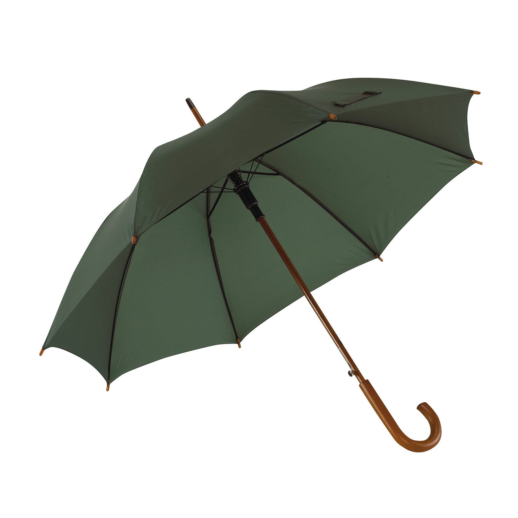 TOPS Umbrella Tango, Automatic, with Wooden Handle, Dark Green